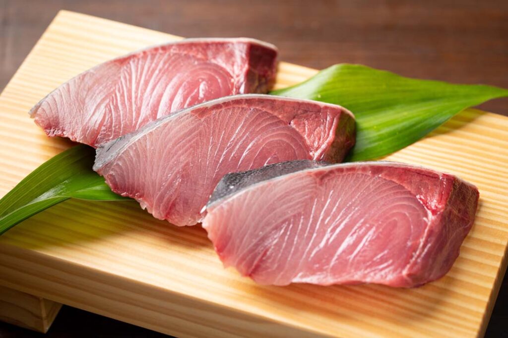 Kanburi, o sushi de olho-de-boi do inverno é mais saboroso.