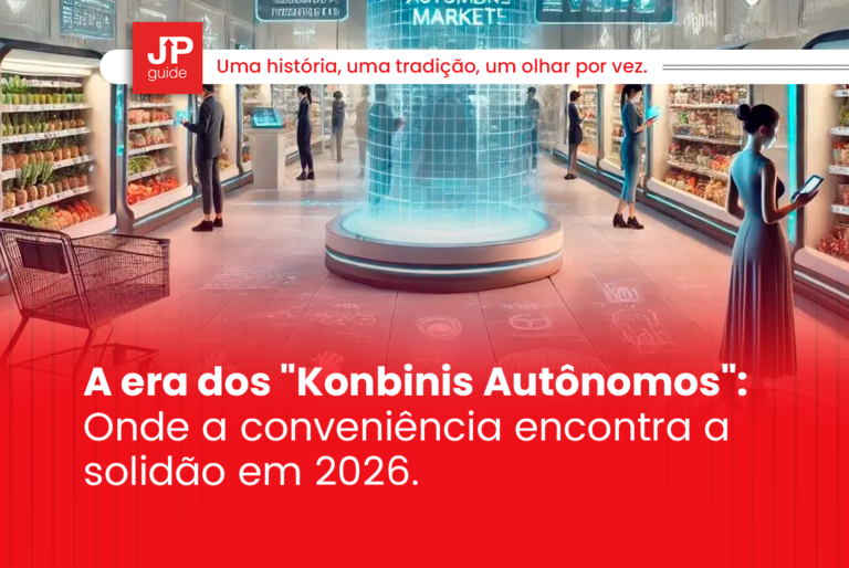 A era dos “Konbinis Autônomos”: Onde a conveniência encontra a solidão em 2026.